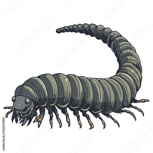 millipede, insect, animal, vector, transparent background, organism, diplopoda, nature, isolated, crawling, wildlife, small, creature