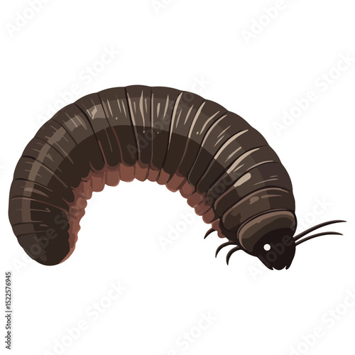 millipede, insect, animal, vector, transparent background, organism, diplopoda, nature, isolated, crawling, wildlife, small, creature