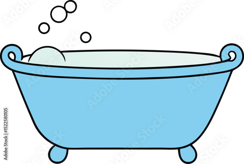 baby bathtub icon clipart vector on transparent background