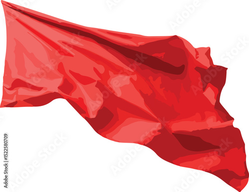 red silk scarf