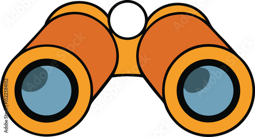 binoculars icon clipart vector on transparent background