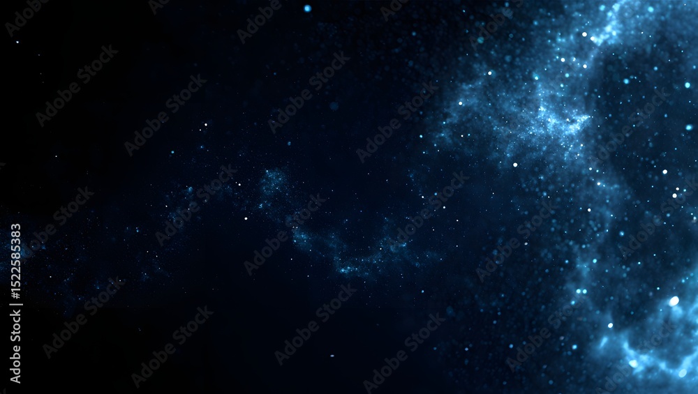 Fototapeta premium A mesmerizing display of celestial bodies illuminates the dark expanse of space, capturing the mystery and grandeur of the cosmos. 