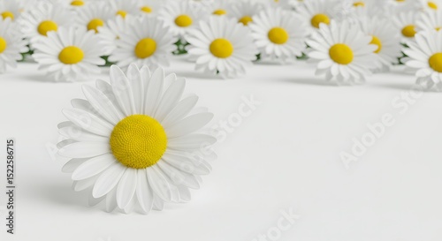 White Daisy Flowers Background Fresh Spring Flowers Blooming Daisies Beauty in Nature