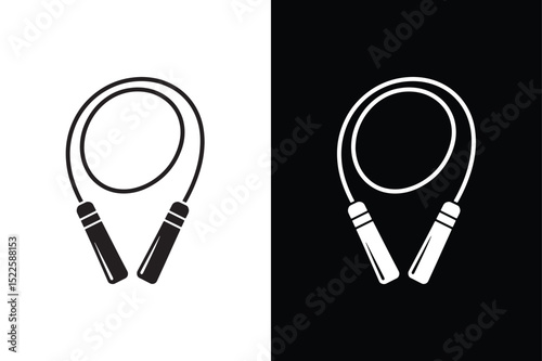 Jump Rope icon vector on White Background ,Vector Art Illustration on white background.
