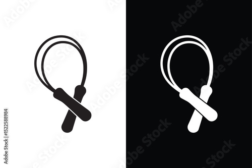 Jump Rope icon vector on White Background ,Vector Art Illustration on white background.