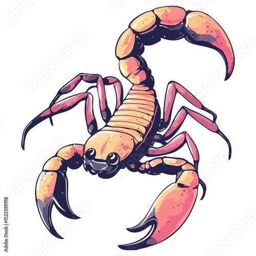 scorpion, insect, animal, vector, transparent background, creature, scorpiones, icon, nature, crustacean, isolated, poison, danger, stinger, venom, poisonous, sting, tail