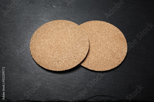 Cork beer coasters