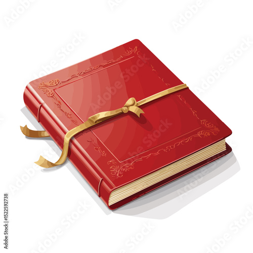Professional Address and Mail Book Vector Illustration on White Background