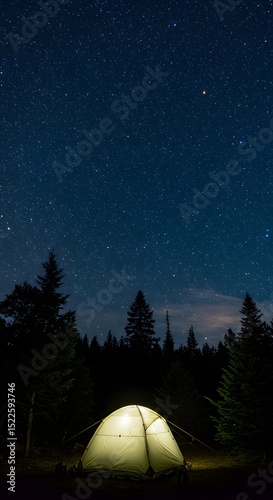 meteor shower in the sky
