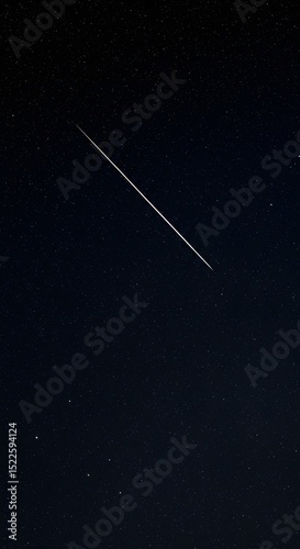 meteor shower in the sky