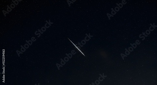 meteor shower in the sky