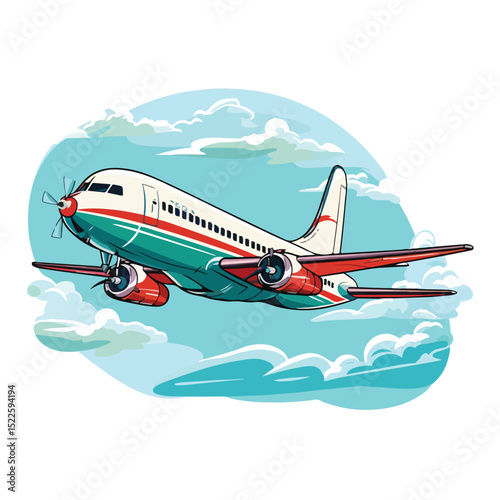 Professional Airplane Illustration Design: Editable Vector for Modern Aviation Concepts