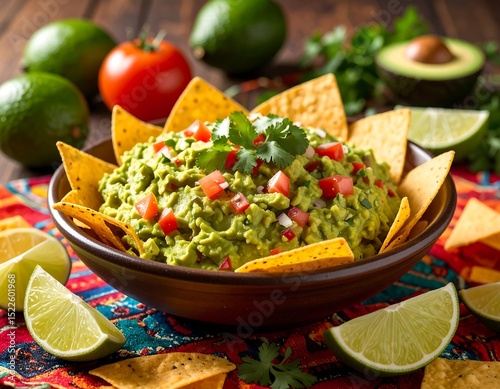 Guacamole with tortilla chips