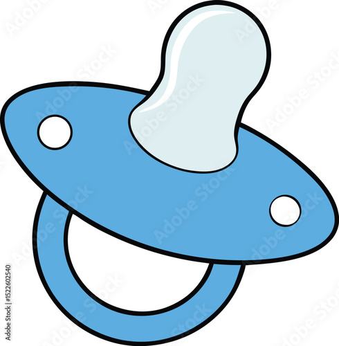 pacifier icon clipart vector on transparent background