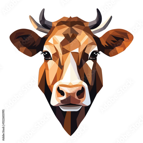 Professional Cow Icon Design for Animal Illustration Projects - Isolated White Background EPS File