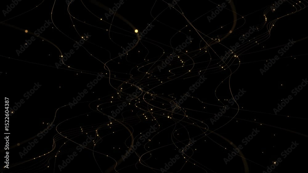 Luxury gold title abstract banner. Golden shiny waves stripes vip backdrop golden frame. Copy space for casino royal or grand hotel logo Abstract retro wavy golden lines pattern background. 3D 4K