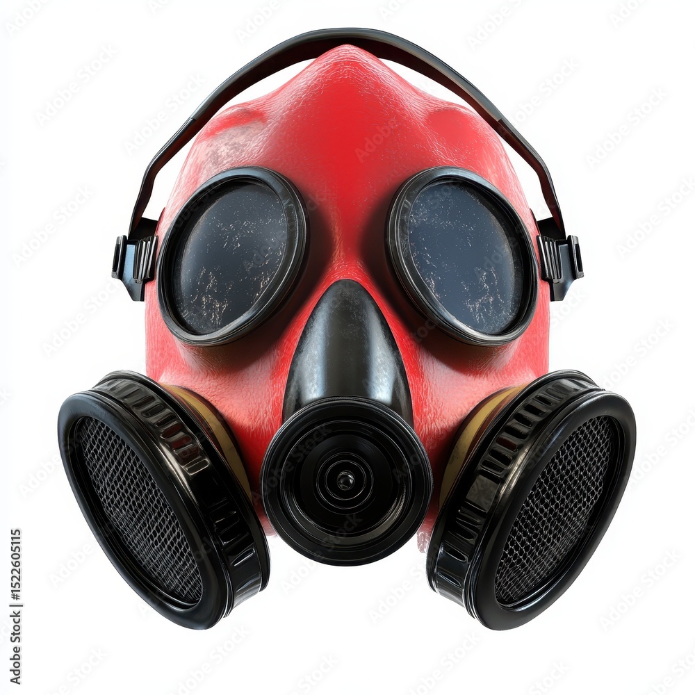 Firefighter Mask. Hazardous Chemical Protection Apparatus Firefighter Mask. Hazardous Chemical Protection Apparatus