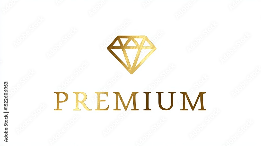 Fototapeta premium Elegant Premium text in gold