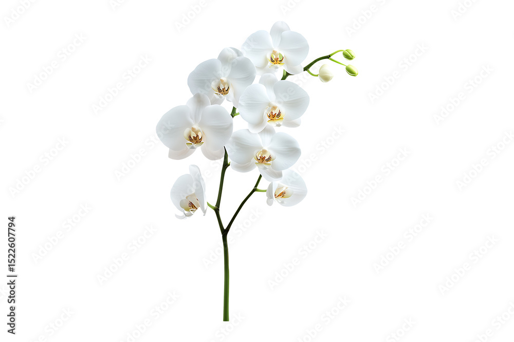 Phalaenopsis Orchid white isolated on a transparent background Phalaenopsis Orchid white isolated on a transparent background