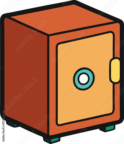 safe box icon clipart vector on transparent background