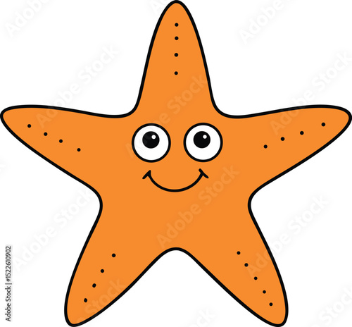 starfish icon clipart vector on transparent background	
