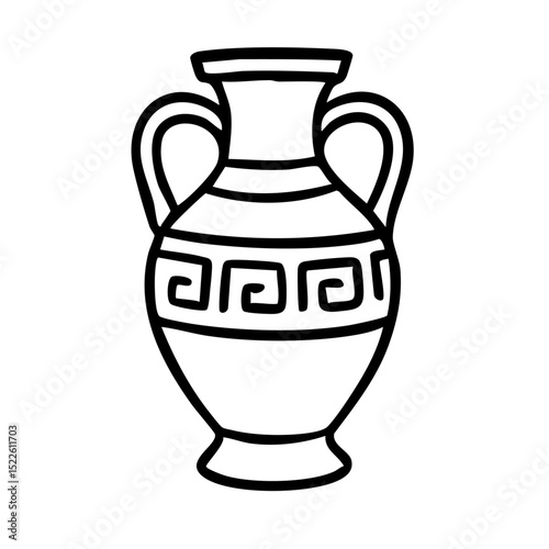 つぼ　線画　手書き