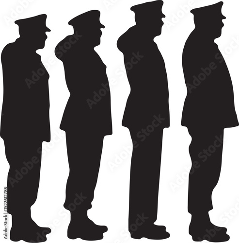 Soldier Silhouette Vectors for Adobe

