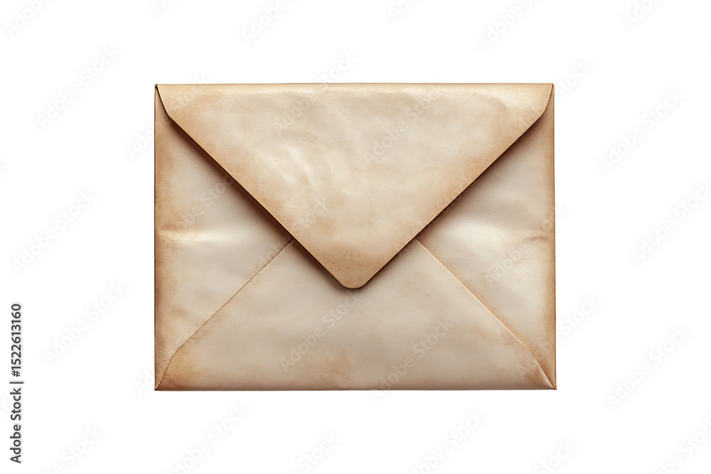 Envelope with a Classic Design isolated on a transparent background Envelope with a Classic Design isolated on a transparent background