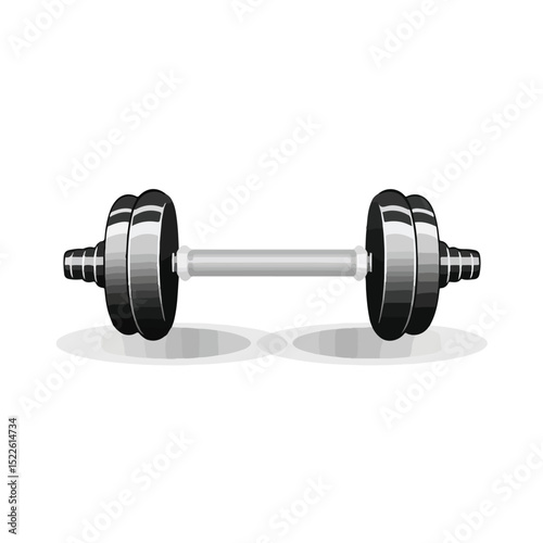 Barbell Weights Icon Vector Illustration for Fitness Apps and Websites
