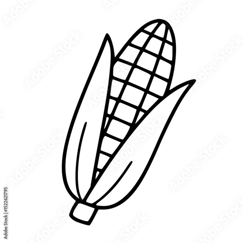 Outline corn illustration