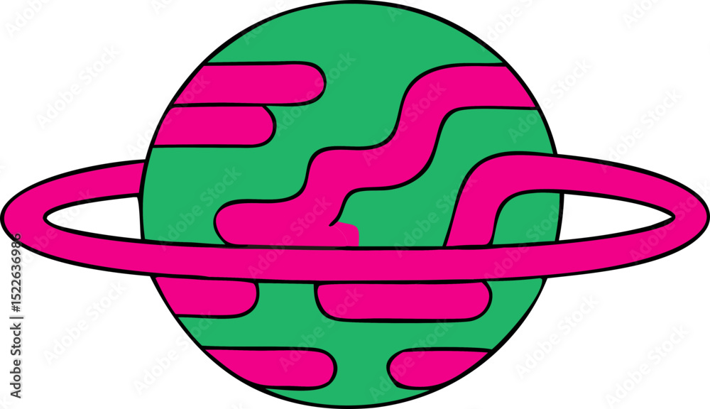 Naklejka premium space theme svg icon