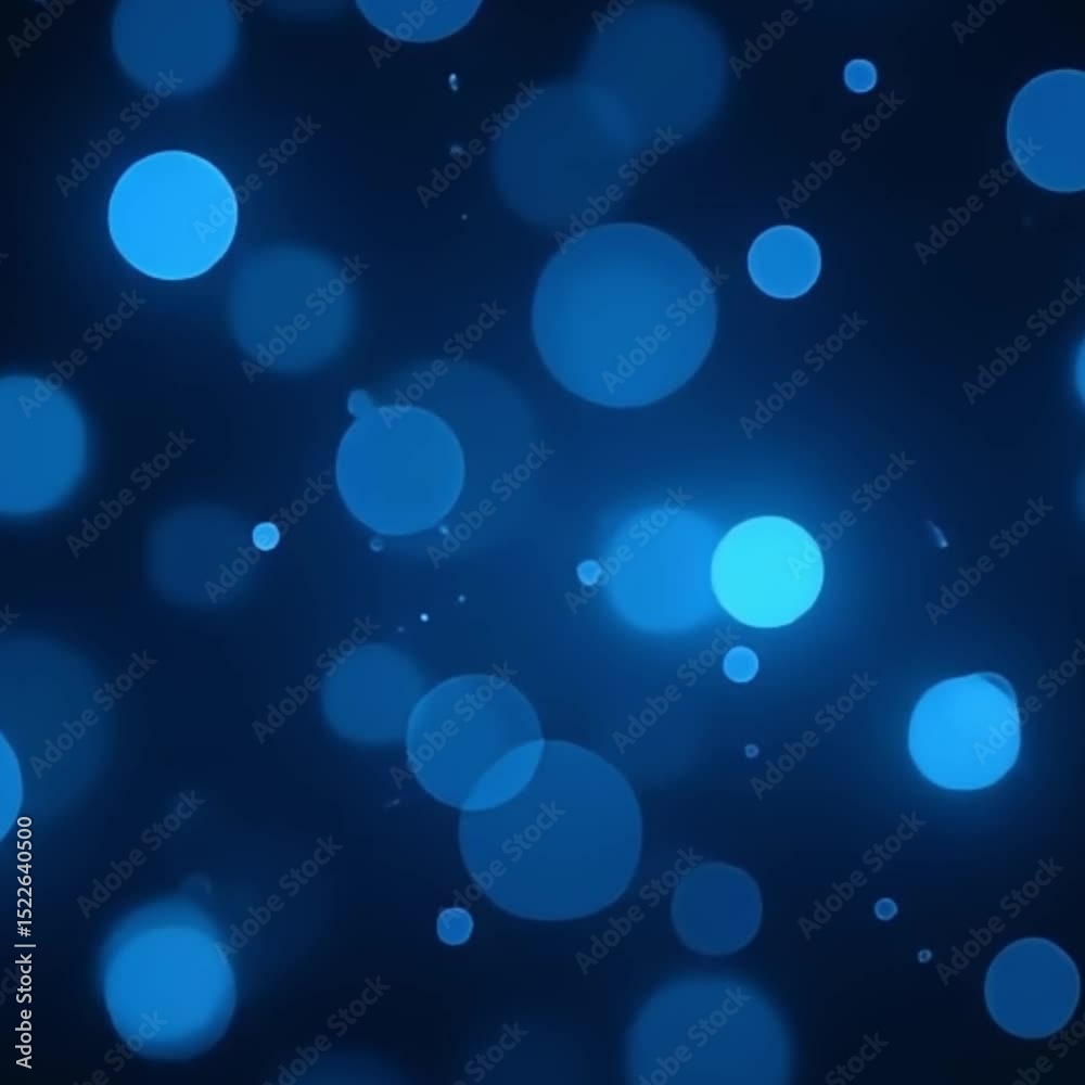 dark blue bokeh background, glowing particles loop, abstract bokeh video, seamless bokeh loop, floating light particles, dreamy blue atmosphere, soft blur light particles, 4K ultra HD background, 