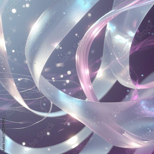 Abstract Flowing Light Ribbons