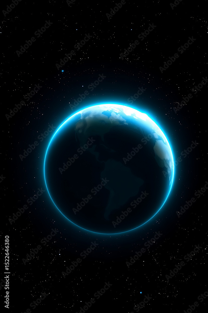Fototapeta premium earth and sun