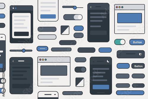 User interface design elements for modern mobile applications showcasing functionality and aesthetics