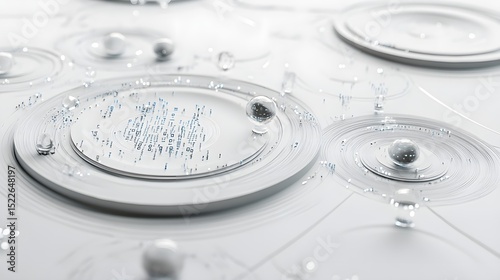 Abstract data visualization futuristic technology concept