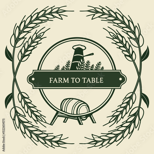Unique Farm Label Design Concept