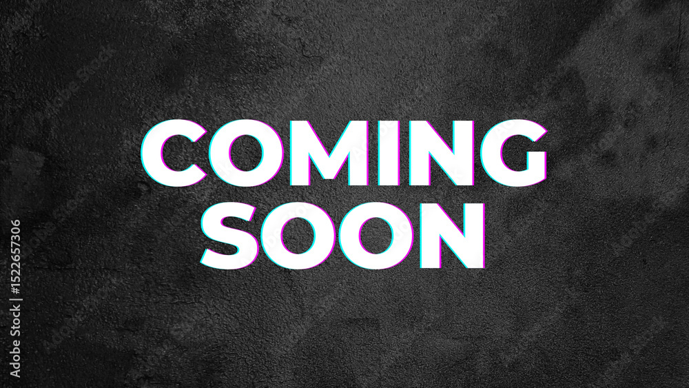 Fototapeta premium Coming soon banner. 