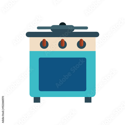 gas stove vector