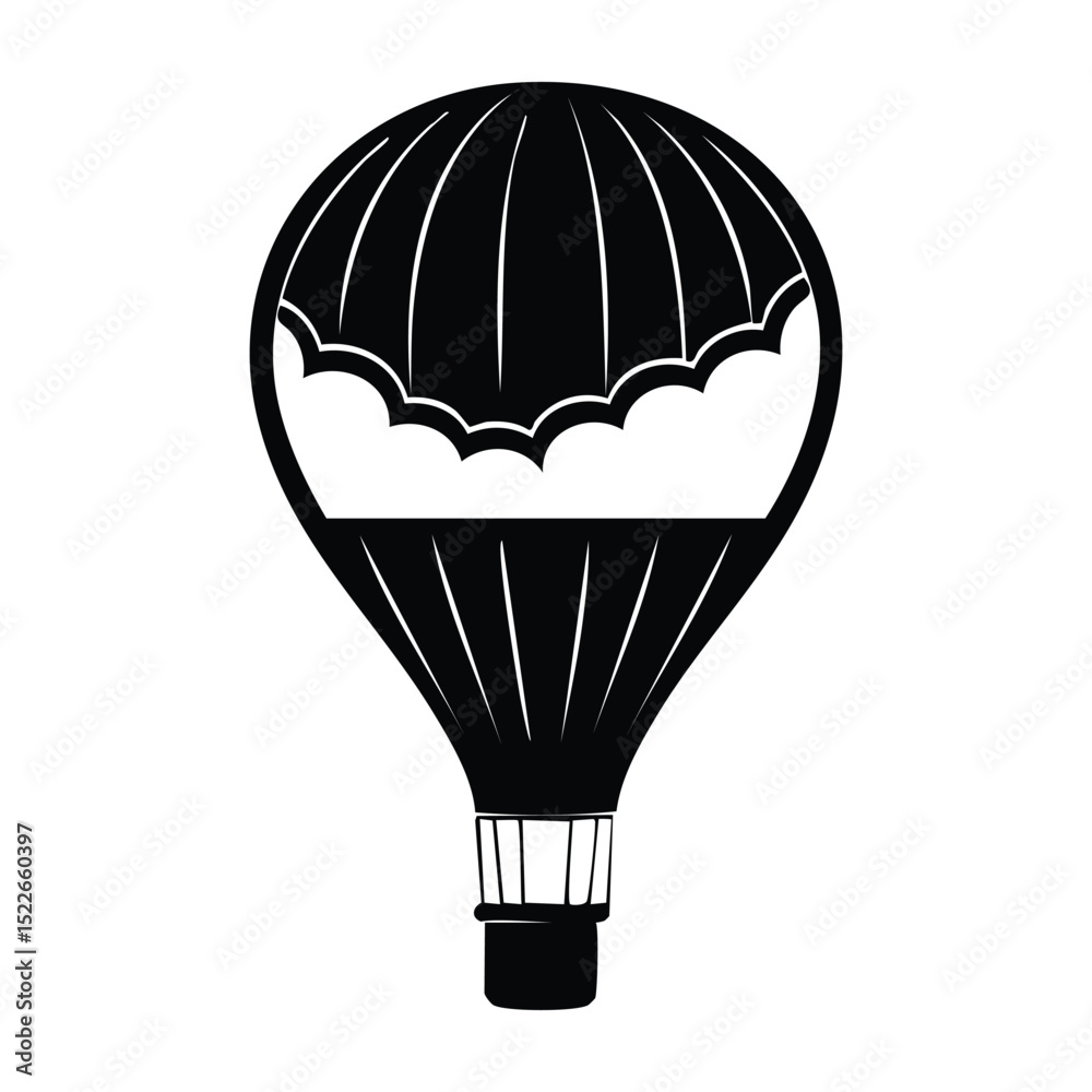 Naklejka premium hot air balloon vector illustration