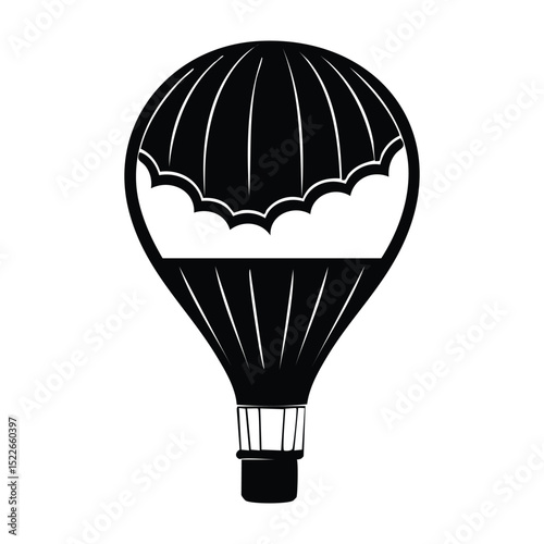 hot air balloon vector illustration