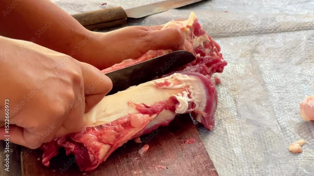 Step by Step Cutting of Qurban Goat Meat
