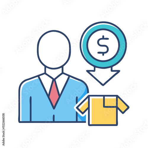 B2B icon set. Business to business, supplier, commerce, vendor, enterprise, partnership, manufacturer, purchase order, supply chain, transaction, quotation and Solid, line vector icons collection.
