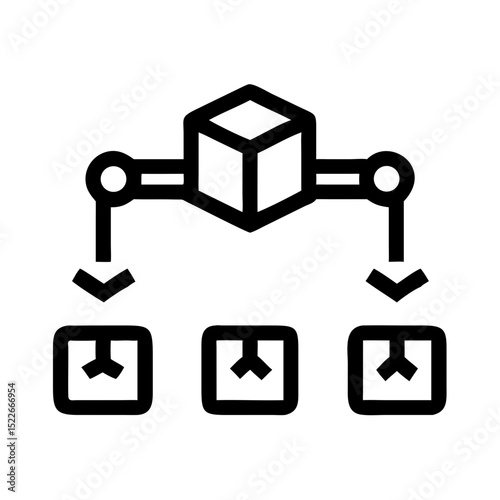 B2B icon set. Business to business, supplier, commerce, vendor, enterprise, partnership, manufacturer, purchase order, supply chain, transaction, quotation and Solid, line vector icons collection.