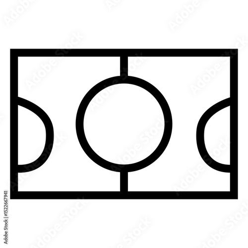 vector illustration of a football field