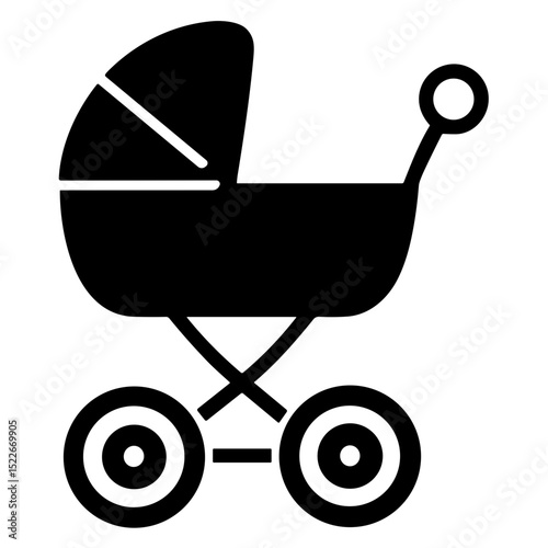baby stroller silhouette