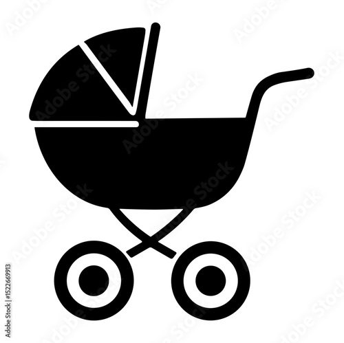 baby stroller silhouette