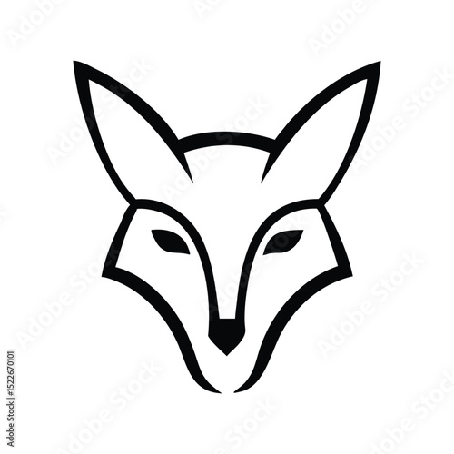 Fox icon vector illustration. Classic wildlife symbol for nature, cunning, predator, forest, agility, mystery, conservation, or animal design
