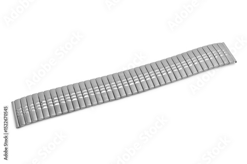 Silver metal watch band