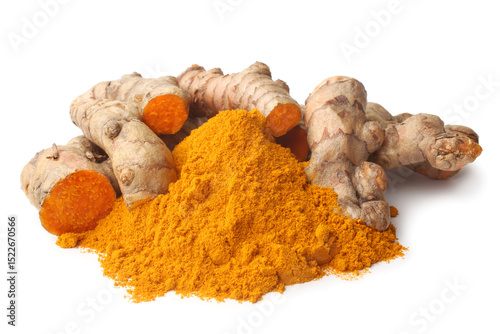 Turmeric rhizome and powder